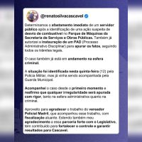 Prefeito Renato Silva se manifesta sobre caso de servidor suspeito de desvio de combustível Imagem referente a Prefeito Renato Silva se manifesta sobre caso de servidor suspeito de desvio de combustível