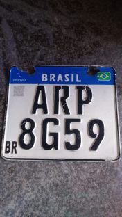 Foi encontrada uma placa no bairro Clarito Foi encontrada uma placa no bairro Clarito