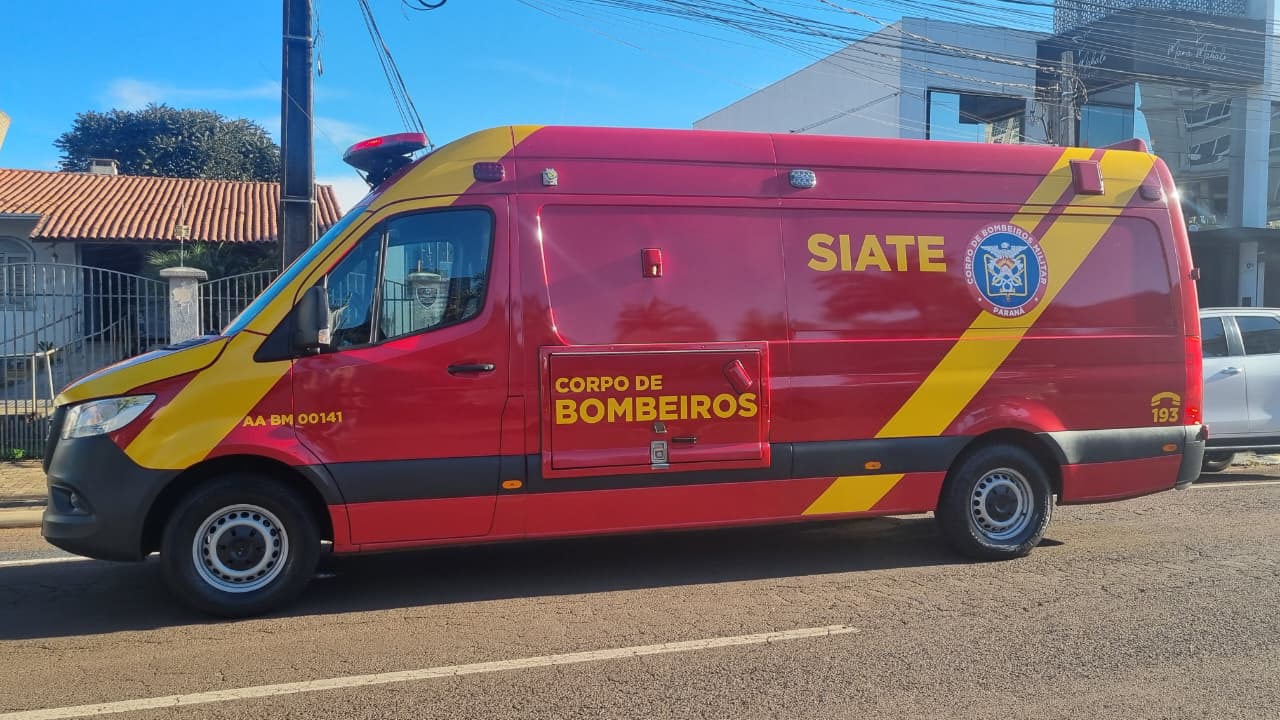 Idosa de 92 anos tem suspeita de fratura no fêmur após queda em escada no Centro de Cascavel Idosa de 92 anos tem suspeita de fratura no fêmur após queda em escada no Centro de Cascavel