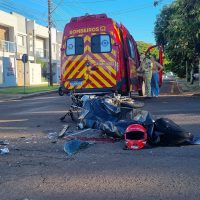 Imagem referente a Motociclista de 20 anos morre em grave acidente no bairro Coqueiral em Cascavel