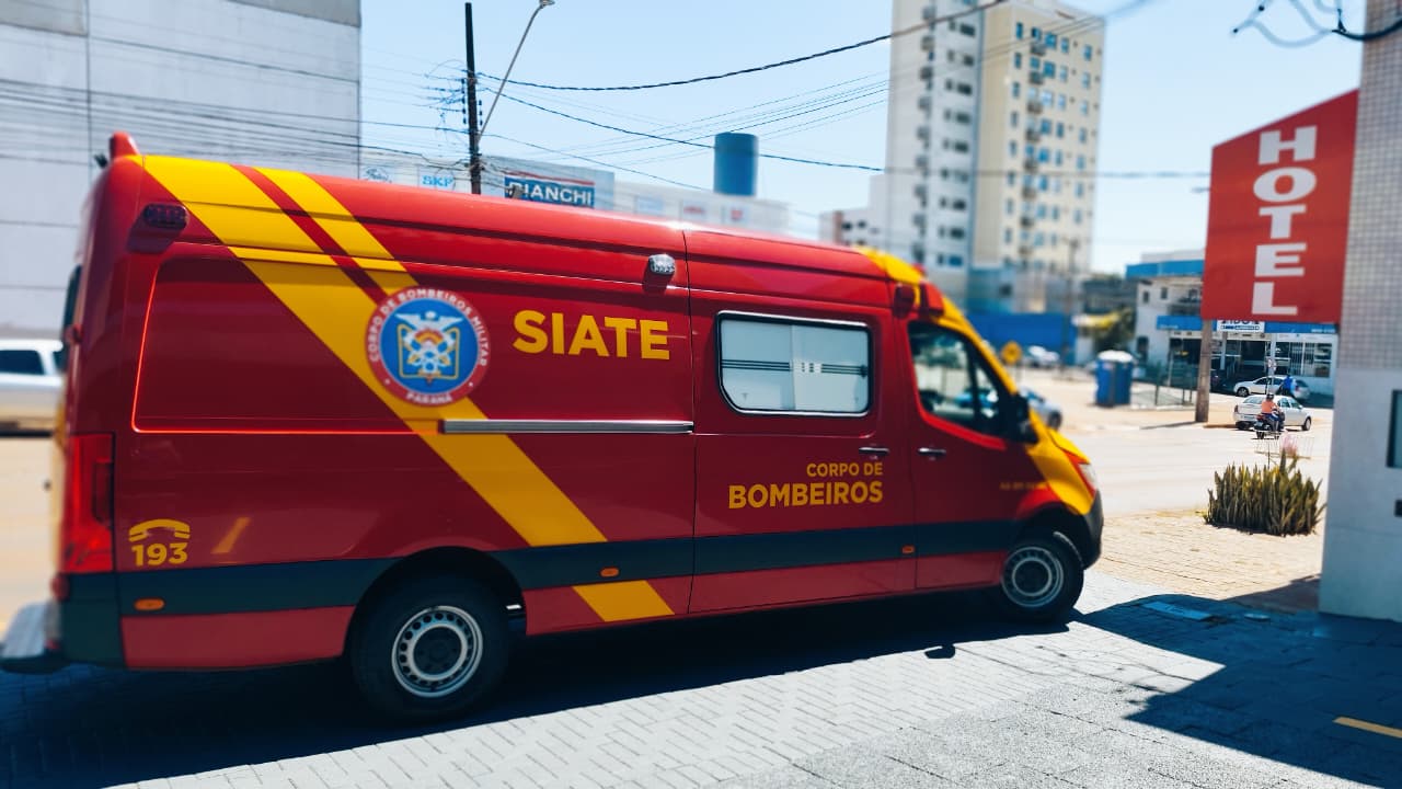 Homem é socorrido pelo Siate em hotel na Rua Erechim Homem é socorrido pelo Siate em hotel na Rua Erechim