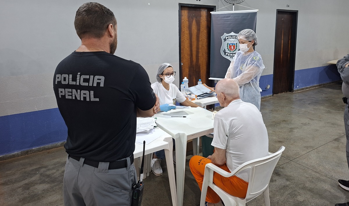 Em Cascavel, Polícia Penal realiza mutirão para coleta de perfis genéticos na PIMP-UP Em Cascavel, Polícia Penal realiza mutirão para coleta de perfis genéticos na PIMP-UP
