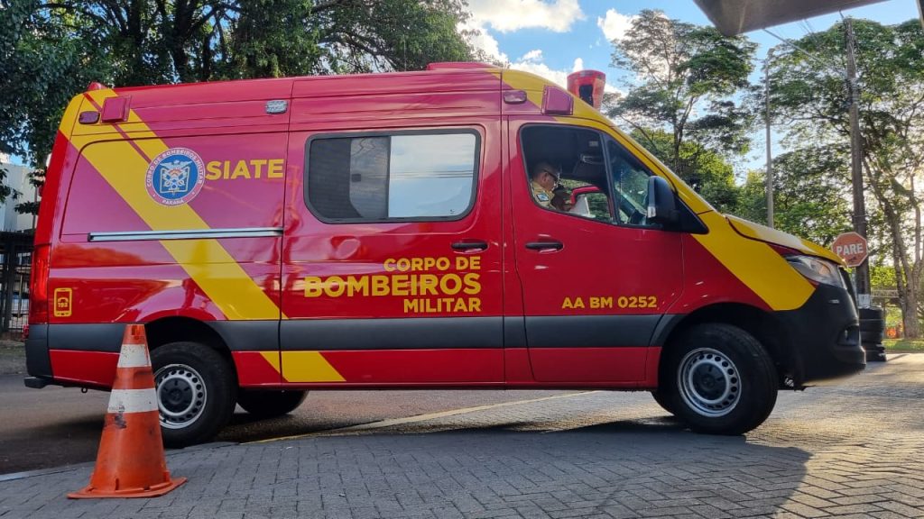 Criança é socorrida após acidente na Rua Jorge Lacerda