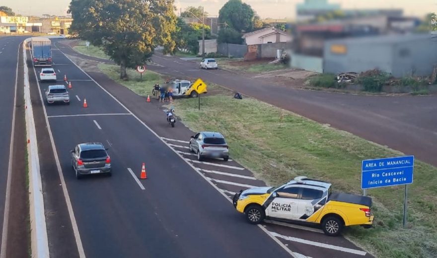 Polícia Rodoviária Estadual realiza operação de fiscalização na PRc-467 em Cascavel