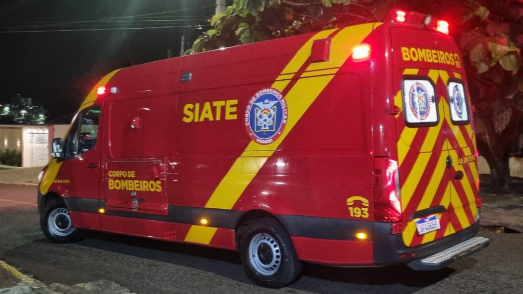 Ciclista fica ferido após acidente no Bairro Santa Cruz em Cascavel