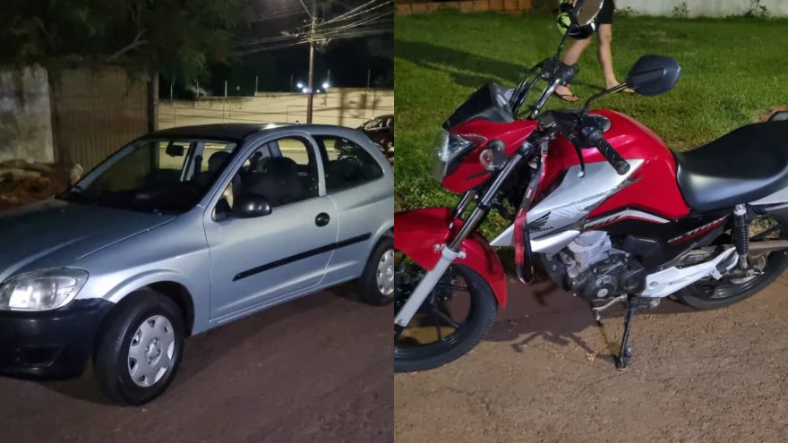 Colisão entre Celta e Honda Titan deixa jovem ferido no Universitário