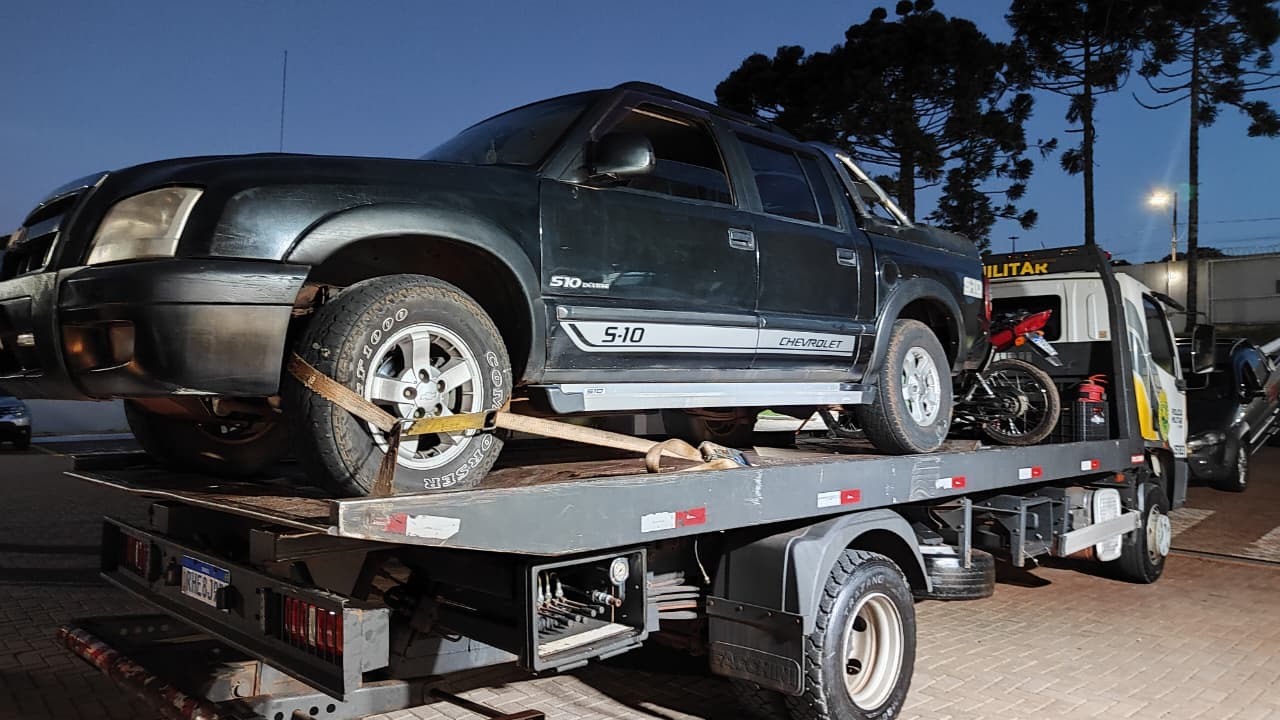 S-10 furtada é recuperada pela PM em Cascavel