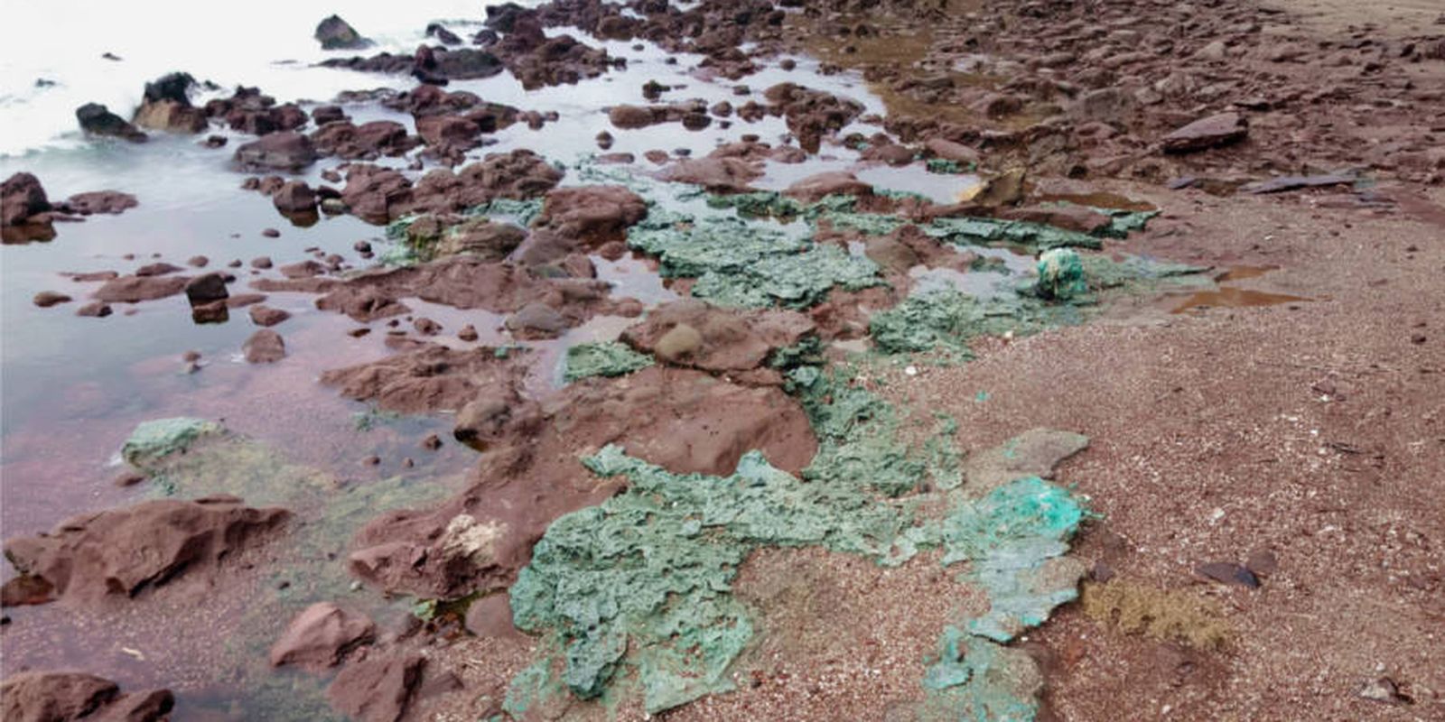 Rochas de plástico chegam a ninhos de tartarugas em ilha brasileira Imagem referente a Rochas de plástico chegam a ninhos de tartarugas em ilha brasileira