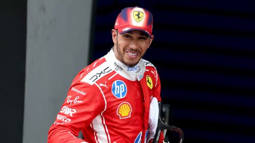 Hamilton celebra seu 1º pódio na Ferrari: ‘Uma das corridas mais divertidas que já fiz’ Hamilton celebra seu 1º pódio na Ferrari: ‘Uma das corridas mais divertidas que já fiz’