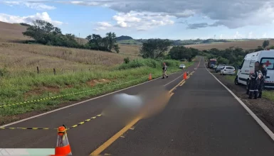 Homem morre atropelado pelo próprio caminhão na PR-451 Imagem referente a Homem morre atropelado pelo próprio caminhão na PR-451