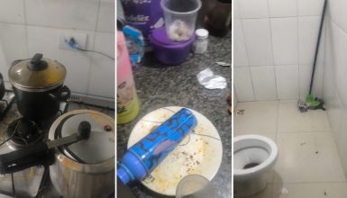 Imagem referente a Imagens mostram residência onde crianças de 3, 4 e 6 anos foram ‘abandonadas’ pela mãe