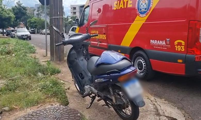 Motociclista se envolve em acidente de trânsito no Bairro São Cristóvão