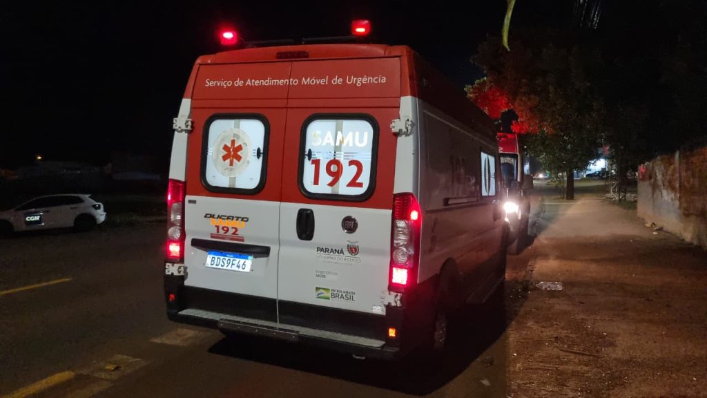 Idosa com falta de ar é atendida pelo Samu no Bairro Santa Cruz