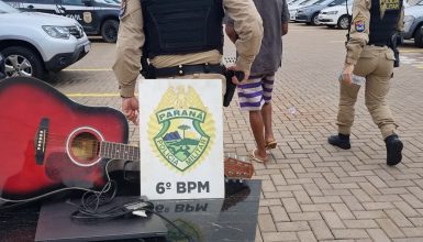 Imagem referente a Homem é detido pela PM após ser localizado com equipamentos furtados em igreja no Brasmadeira