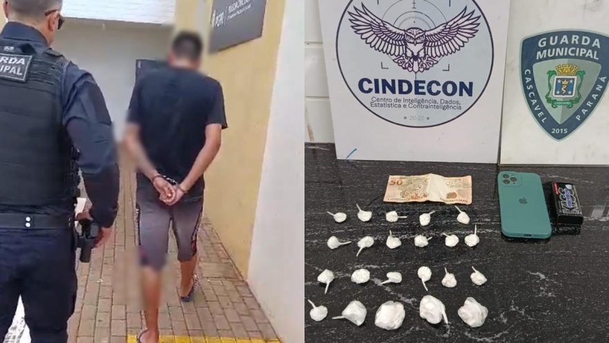 Com 22 buchas de cocaína homem é preso no Universitário