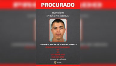 Imagem referente a Polícia Civil divulga foto de procurado por homicídio de Janaina Teixeira Fogaça