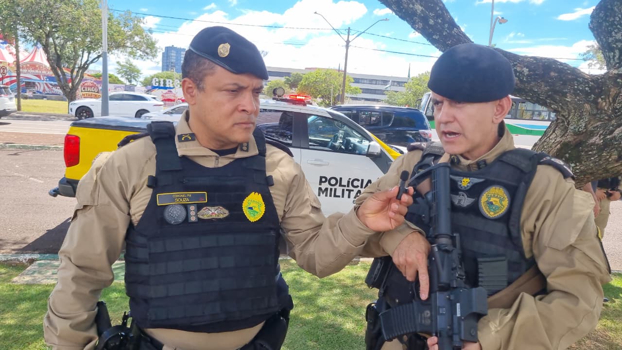 Comandantes falam sobre Operação Omnis, lançada nesta quarta-feira (25) em Cascavel Imagem referente a Comandantes falam sobre Operação Omnis, lançada nesta quarta-feira (25) em Cascavel