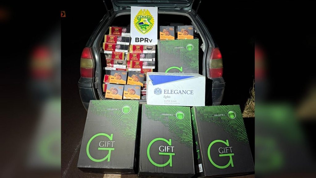 Casal é preso com carga de contrabando após tentativa de fuga da PM na rodovia PR-180