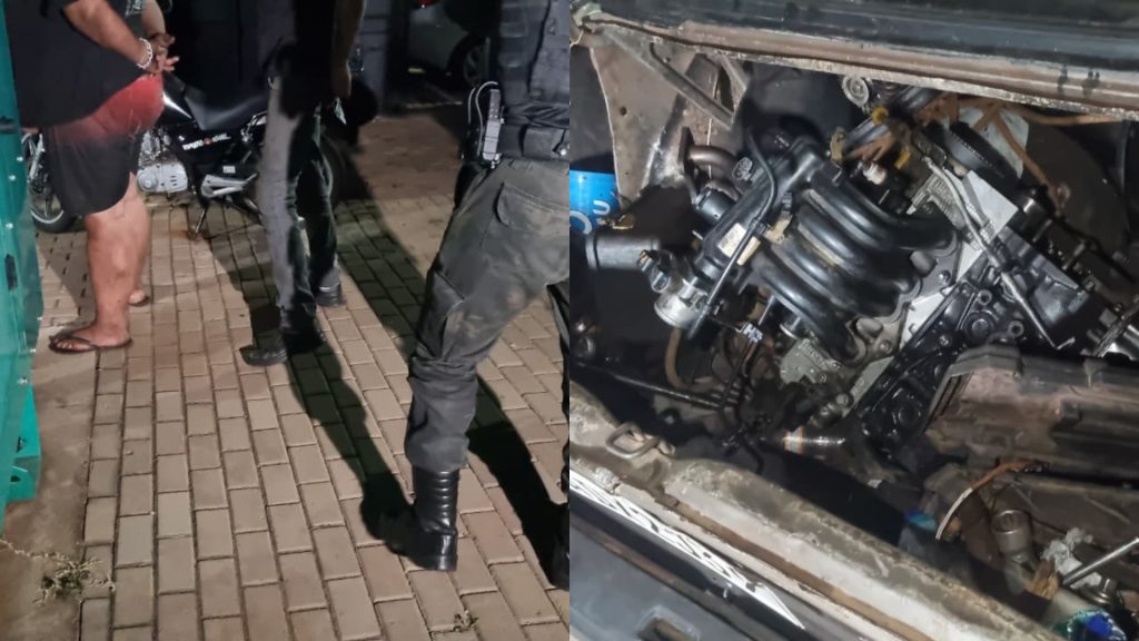Guarda Municipal prende suspeitos de furto e desmanche de carro em Cascavel