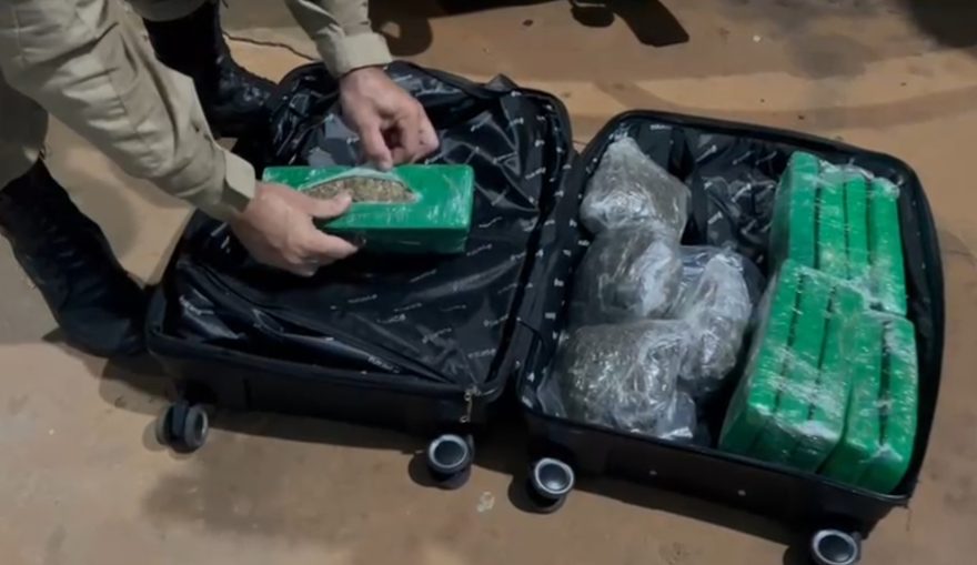 Adolescente é apreendido com 25 kg de maconha na rodoviária de Santa Tereza do Oeste