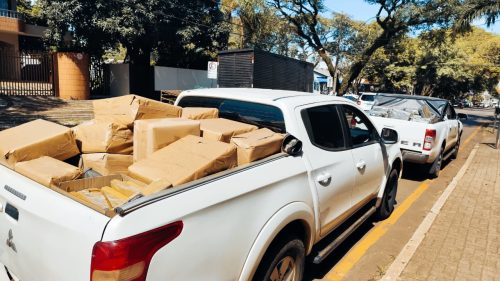 Mais de uma tonelada de drogas é apreendia em ação da PM e PF de Cascavel Imagem referente a Mais de uma tonelada de drogas é apreendia em ação da PM e PF de Cascavel