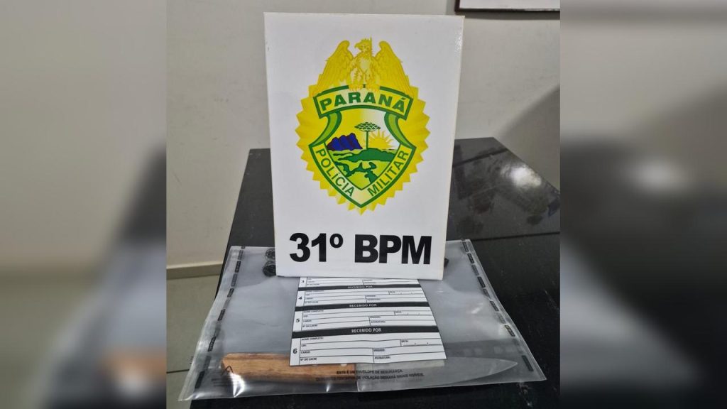 Após desentendimento em bar Homem é preso por agressões com faca em Corbélia