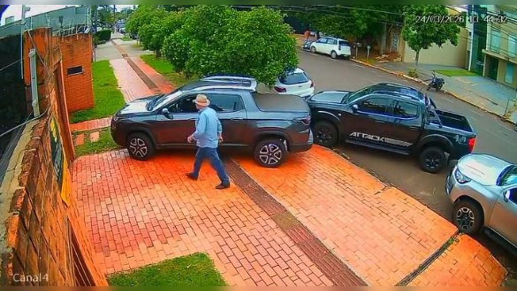 Câmeras registram chegada de ex-prefeito antes de crime em Campo Grande