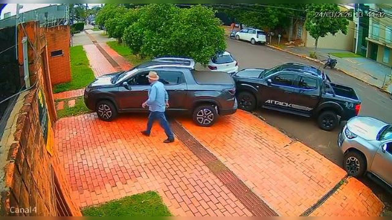 Câmeras registram chegada de ex-prefeito antes de crime em Campo Grande