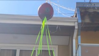 Defesa Civil paulista remove balão que caiu em casa em Carapicuíba