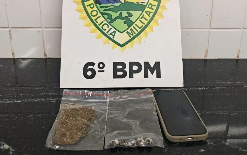 Cavalaria flagra tráfico por delivery e detém jovem em posto de combustíveis