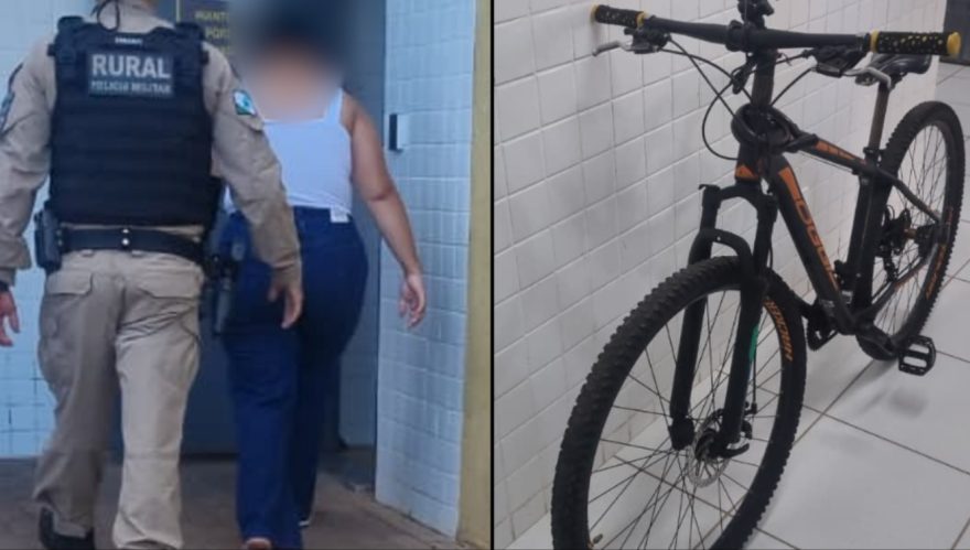 Mulher é presa por receptação de bicicleta e escada furtadas no bairro Canadá