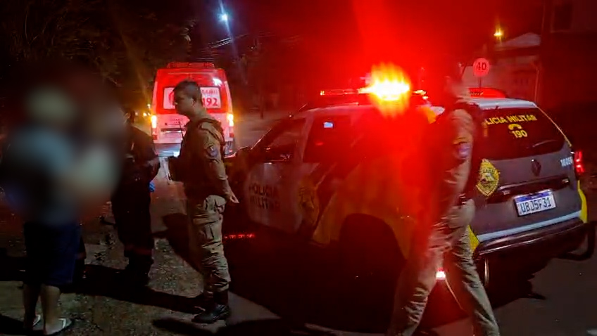 Trote mobiliza equipes da PM e do Samu em ocorrência no Bairro Santa Cruz