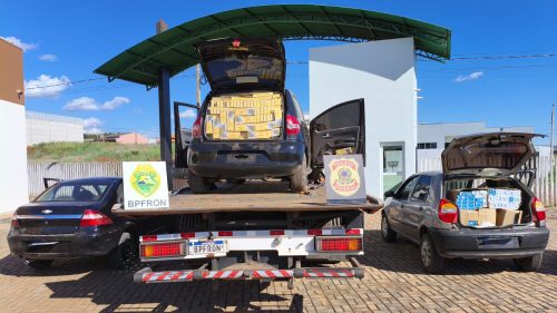 Cigarros contrabandeados e armas de fogo são apreendidos em Bom Jesus do Sul Imagem referente a Cigarros contrabandeados e armas de fogo são apreendidos em Bom Jesus do Sul