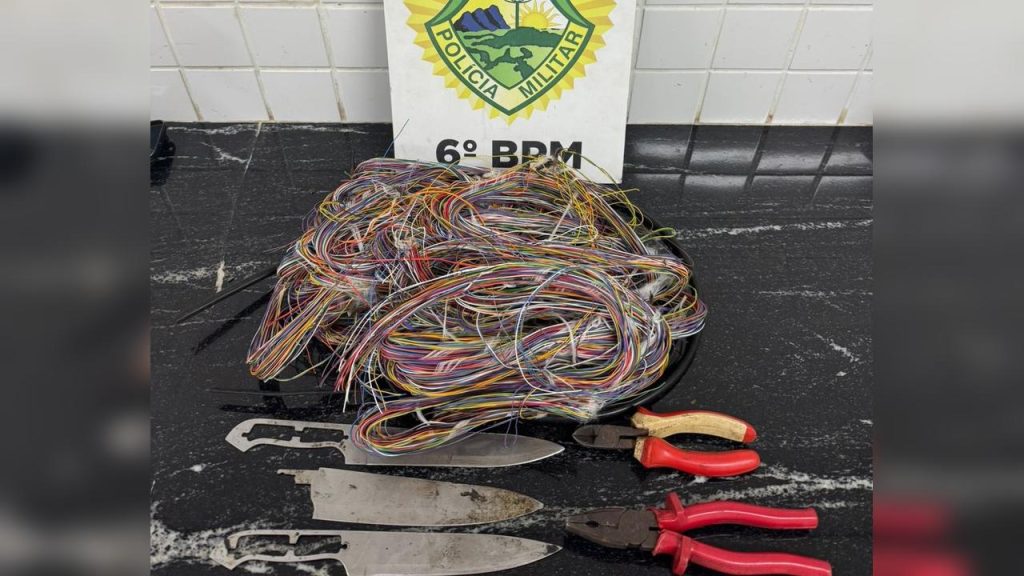 Polícia Militar detém suspeito de furto de fios no Bairro Universitário