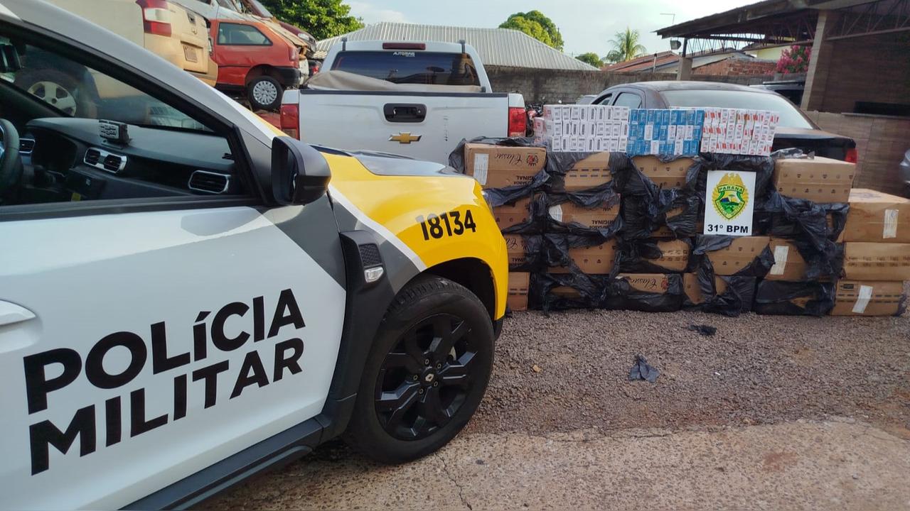Suspeito é preso após tentativa de fuga em ocorrência de contrabando em Terra Roxa Imagem referente a Suspeito é preso após tentativa de fuga em ocorrência de contrabando em Terra Roxa