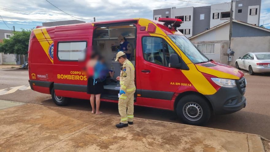 Criança é socorrida pelo Siate em escola no Riviera
