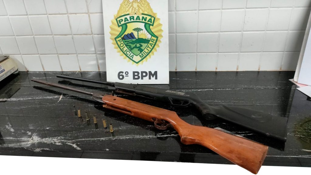 Disparos de arma de fogo levam à apreensão e prisão no interior