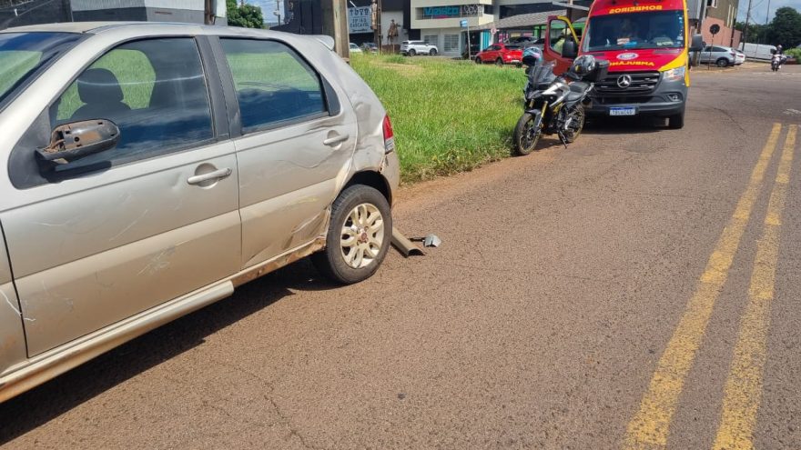 Duas pessoas ficam feridas em acidente de trânsito na Rua do Cowboy