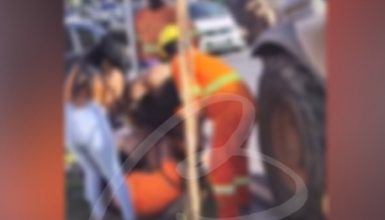 Imagem referente a CENAS FORTES: Ciclista é atacado após discussão e teme pela própria vida