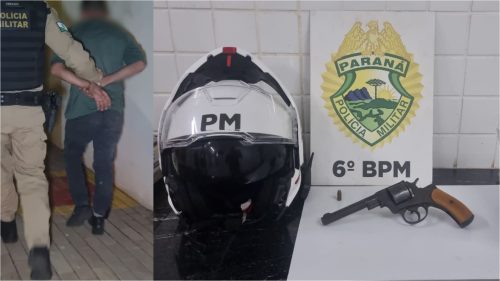 Motociclista é detido com revólver calibre 38 durante abordagem no bairro Floresta Imagem referente a Motociclista é detido com revólver calibre 38 durante abordagem no bairro Floresta