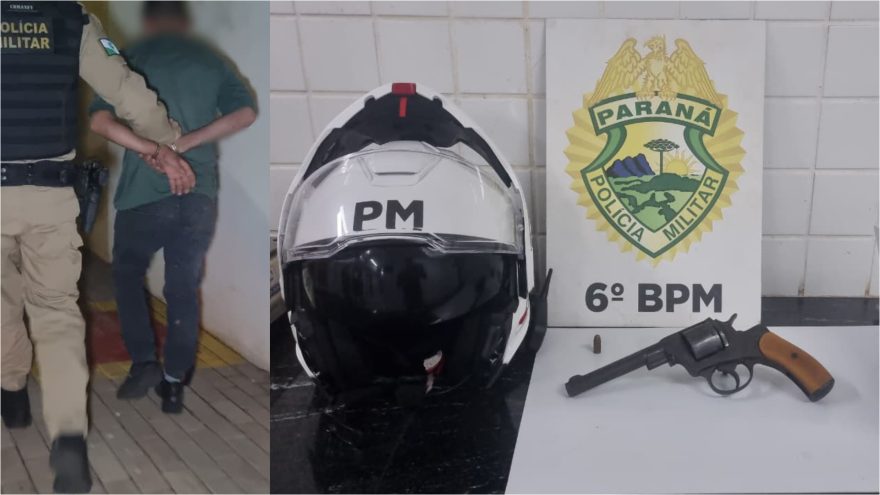 Motociclista é detido com revólver calibre 38 durante abordagem no bairro Floresta