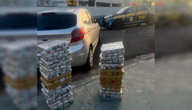 Imagem referente a Duas Cascavelenses são presas com 139 kg de maconha na BR 277