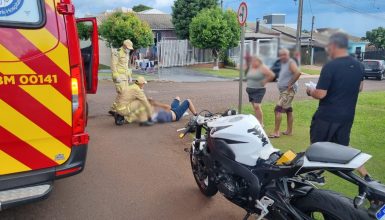 Imagem referente a Acidente entre ônibus e moto é registrado no Jardim Veneza