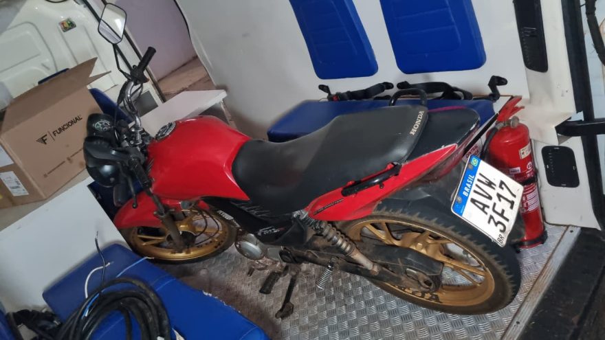 Moto furtada é recuperada pela Guarda Municipal minutos após o crime