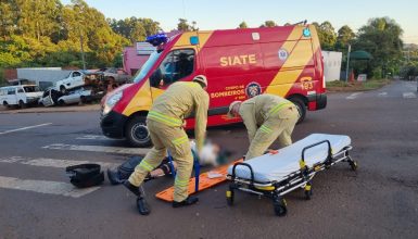 Imagem referente a Homem fica ferido em acidente de trânsito no Periolo