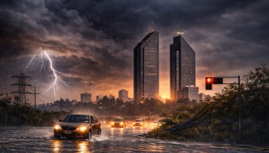 Imagem referente a Após os ovos de Páscoa, a surpresa: dia pode virar noite com previsão de temporal intenso nesta semana