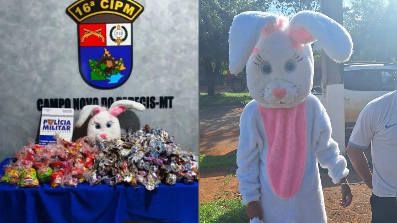 “Coelhinho da Páscoa do CV” é apreendido ao distribuir ovos de chocolate para atrair crianças em ação criminosa “Coelhinho da Páscoa do CV” é apreendido ao distribuir ovos de chocolate para atrair crianças em ação criminosa