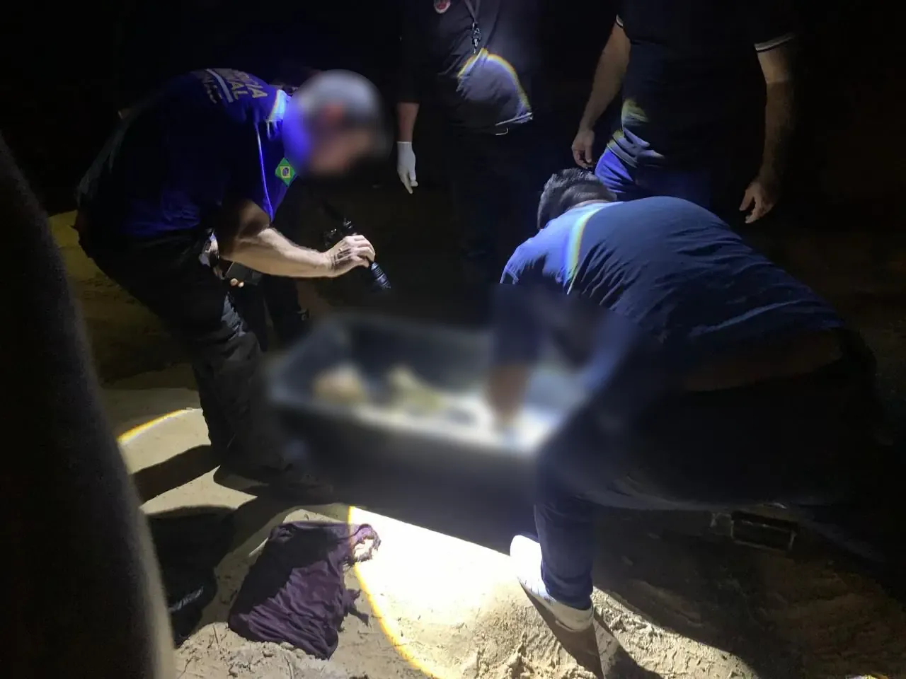 Ossada humana é encontrada em área de mata 