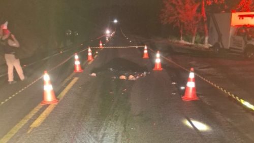 Idoso morre atropelado na PR-182 em Ampére