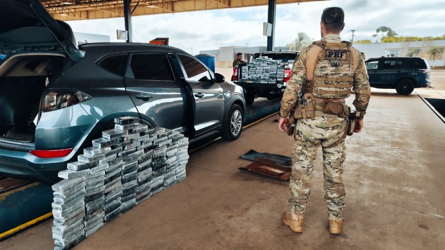 PRF realiza grande apreensão de drogas na rodovia BR-277